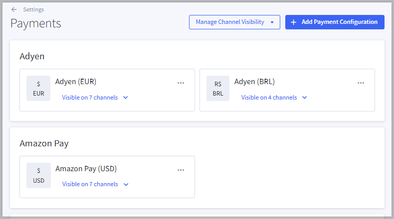 Multi-Storefront Payment Methods